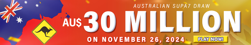 Start Winning BIGGER, MULTI-MILLIONS Jackpots AU$ 30 Million on November 26, 2024!