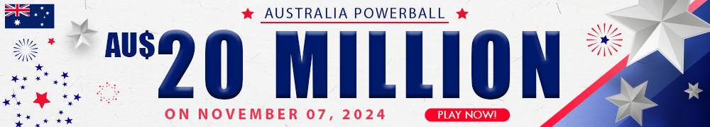 AU$ 20 Million on November 07, 2024 in the Australian Powerball Draw