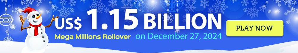 Win the Rollover Jackpot estimated at US$ 944 Million in the Mega Millions draw on December 24!