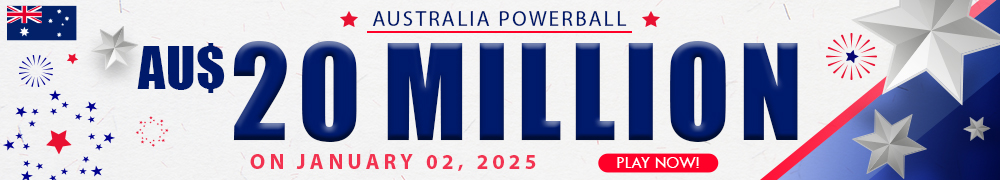 AU$ 20 Million on January 02, 2025 in the Australian Powerball Draw